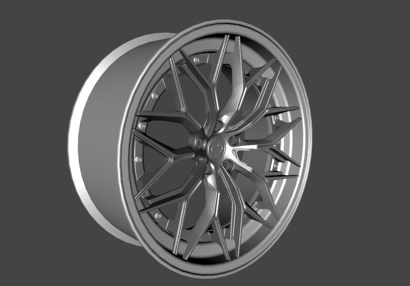 WHEEL BASED PRECISION FORGED ALUIMINIUN  3D model_8