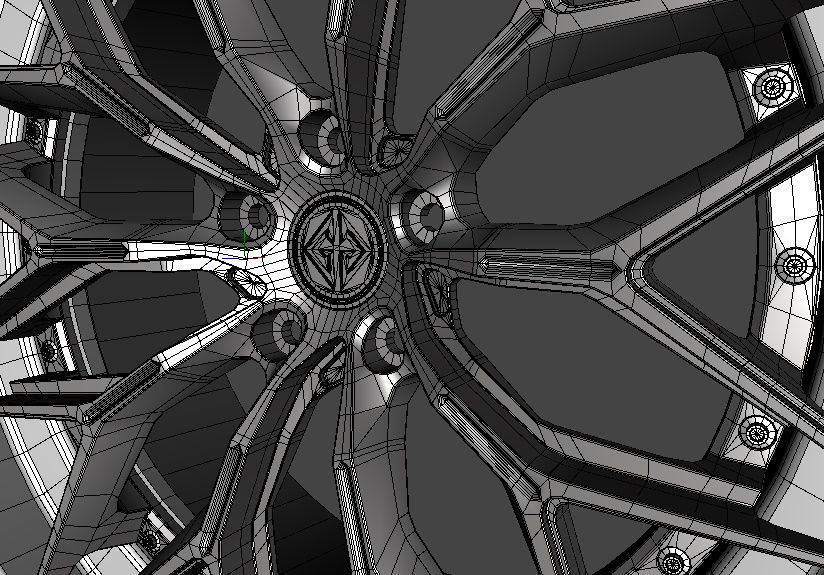 WHEEL BASED PRECISION FORGED ALUIMINIUN  3D model_15