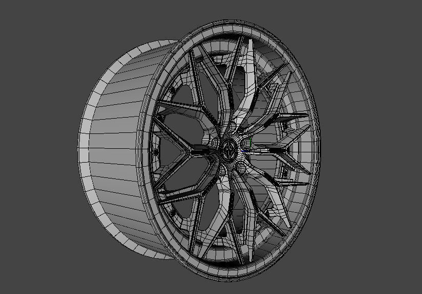 WHEEL BASED PRECISION FORGED ALUIMINIUN  3D model_4