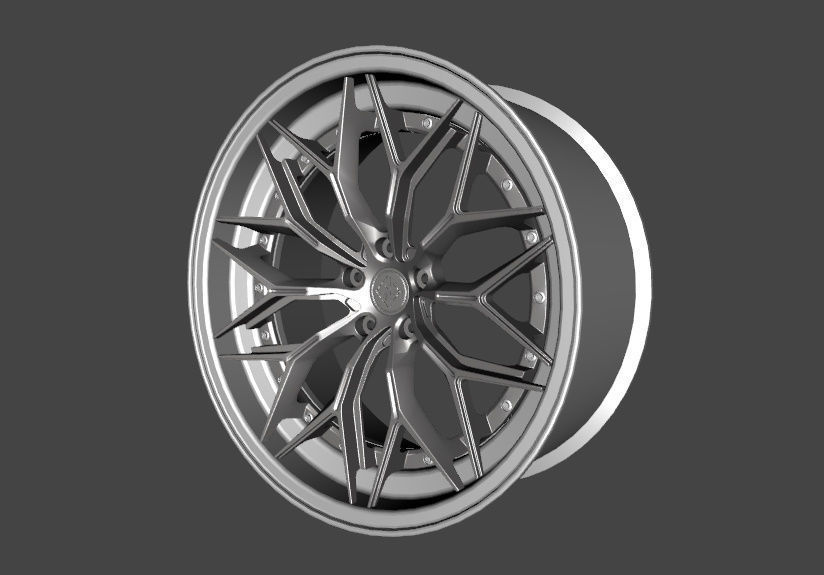 WHEEL BASED PRECISION FORGED ALUIMINIUN  3D model_10