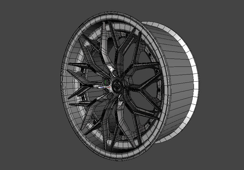 WHEEL BASED PRECISION FORGED ALUIMINIUN  3D model_14