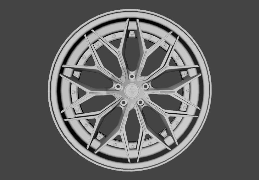 WHEEL BASED PRECISION FORGED ALUIMINIUN  3D model_1