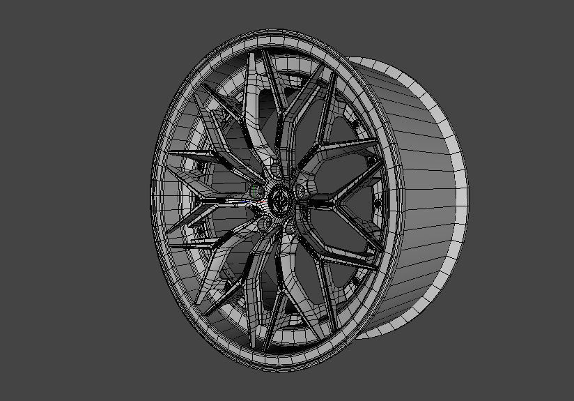 WHEEL BASED PRECISION FORGED ALUIMINIUN  3D model_6