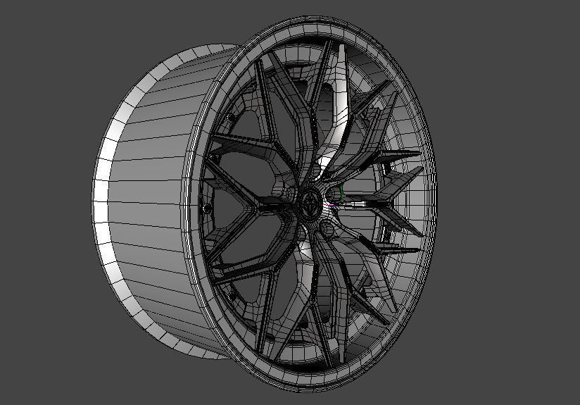 WHEEL BASED PRECISION FORGED ALUIMINIUN  3D model_12