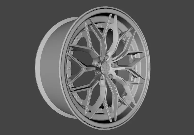 WHEEL BASED PRECISION FORGED ALUIMINIUN  3D model_0