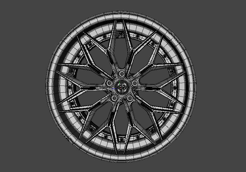 WHEEL BASED PRECISION FORGED ALUIMINIUN  3D model_5