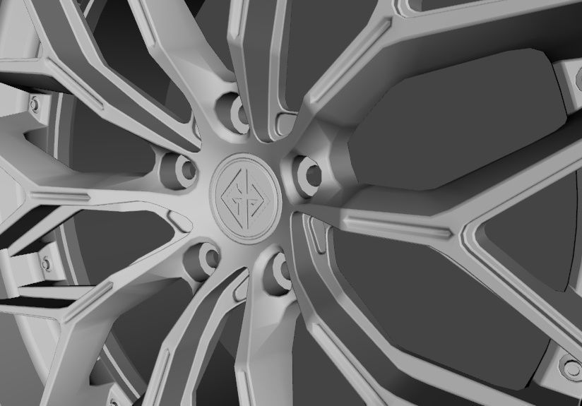 WHEEL BASED PRECISION FORGED ALUIMINIUN  3D model_3