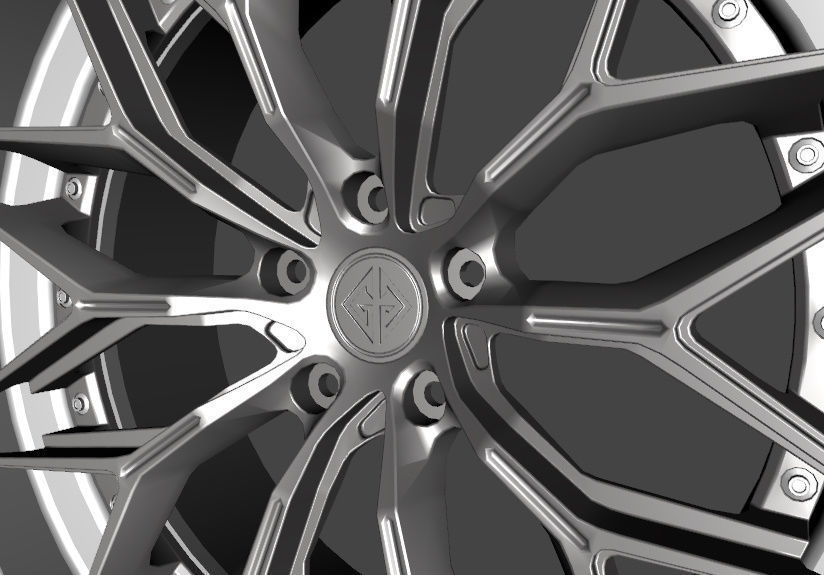 WHEEL BASED PRECISION FORGED ALUIMINIUN  3D model_11