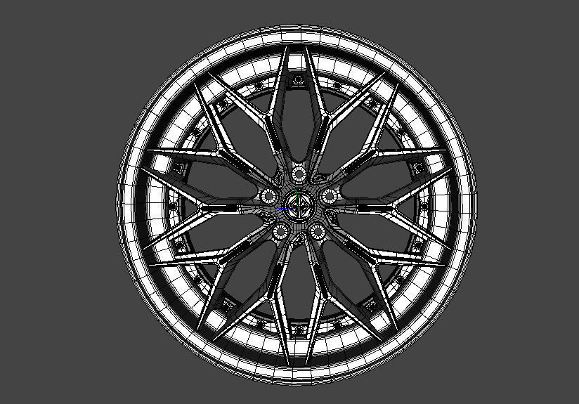 WHEEL BASED PRECISION FORGED ALUIMINIUN  3D model_13