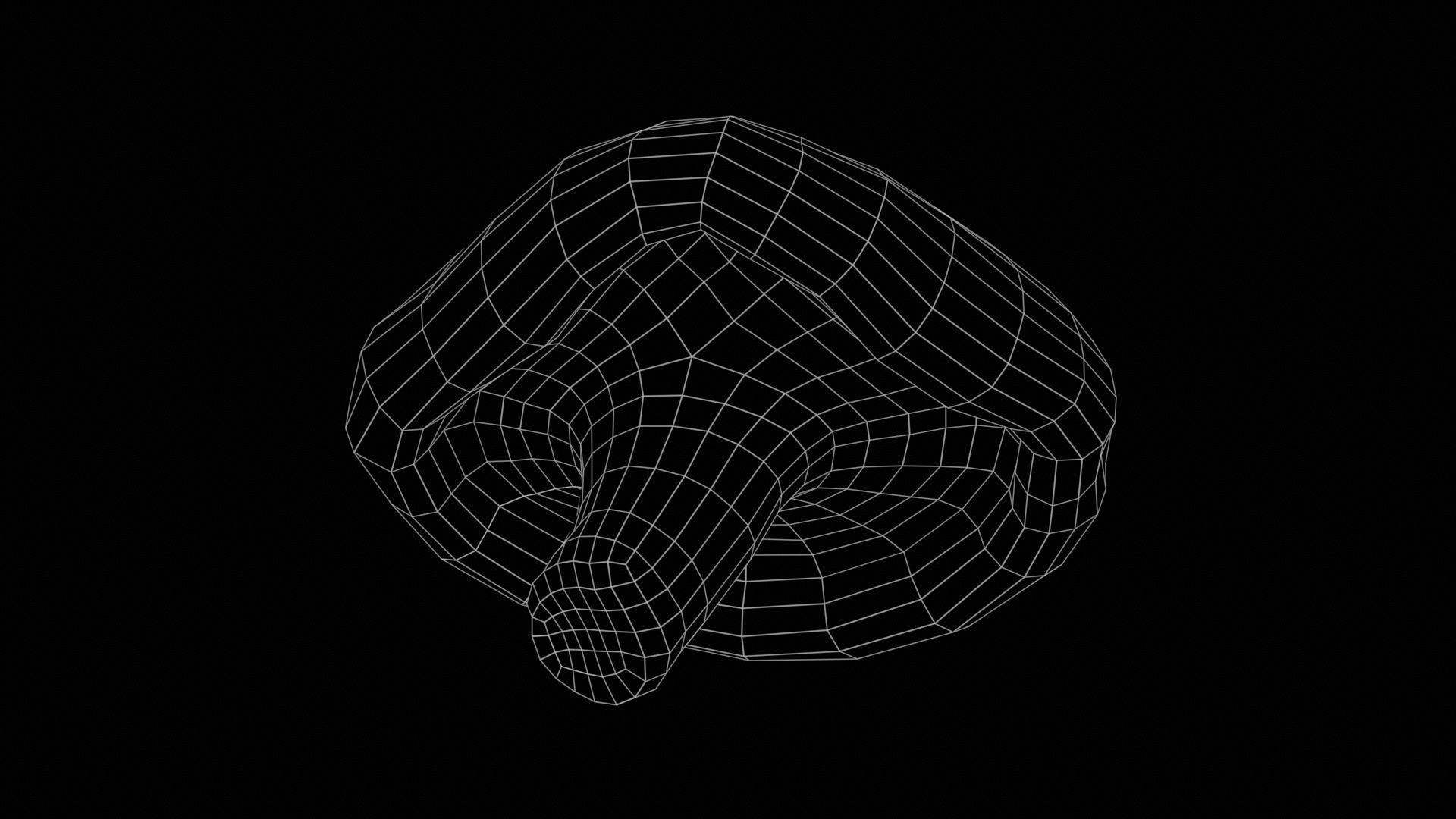 Champignon 2 Low-poly 3D model_11