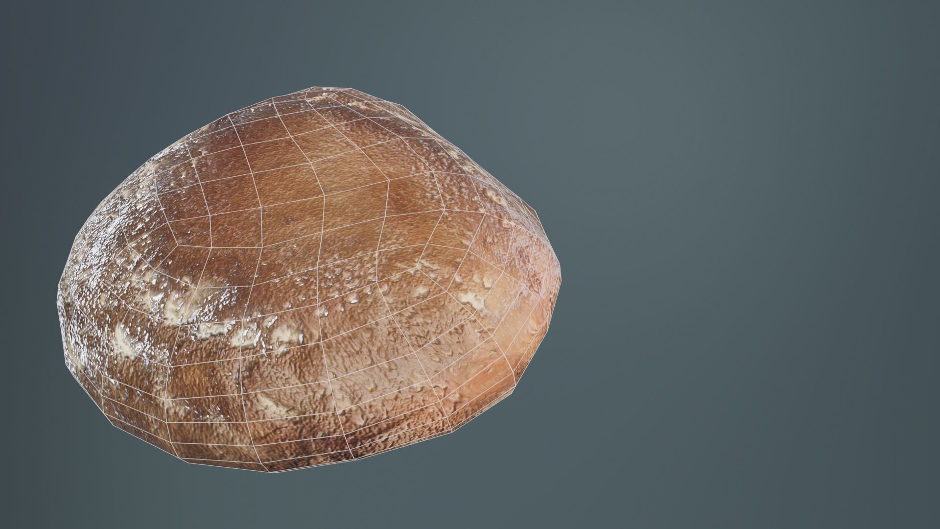 Champignon 2 Low-poly 3D model_10