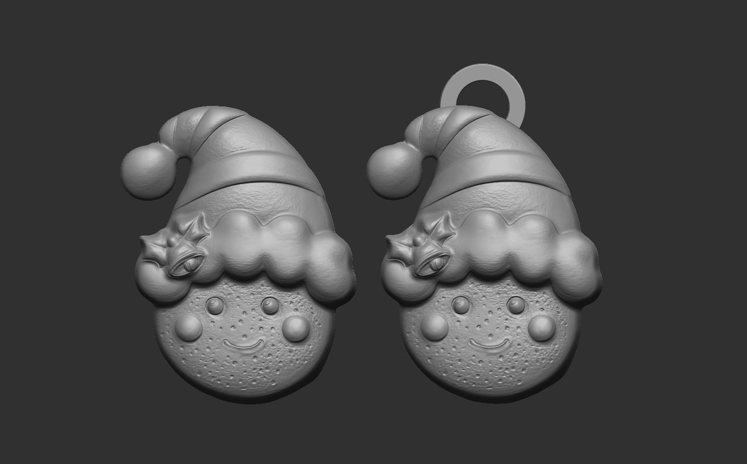 smile cookie decor  3D print model_11