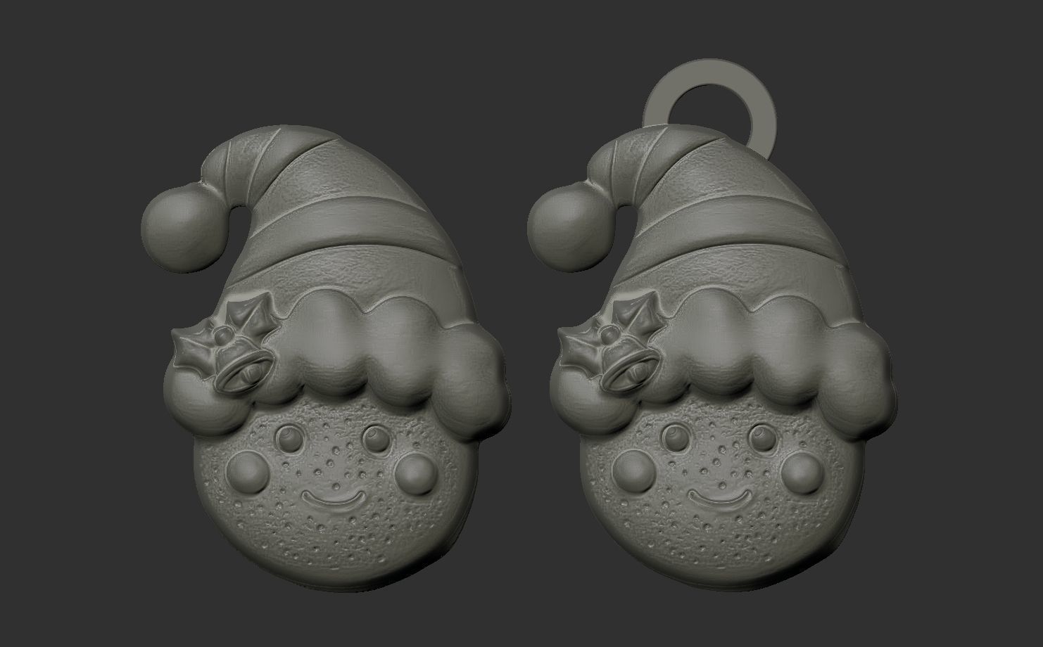 smile cookie decor  3D print model_9