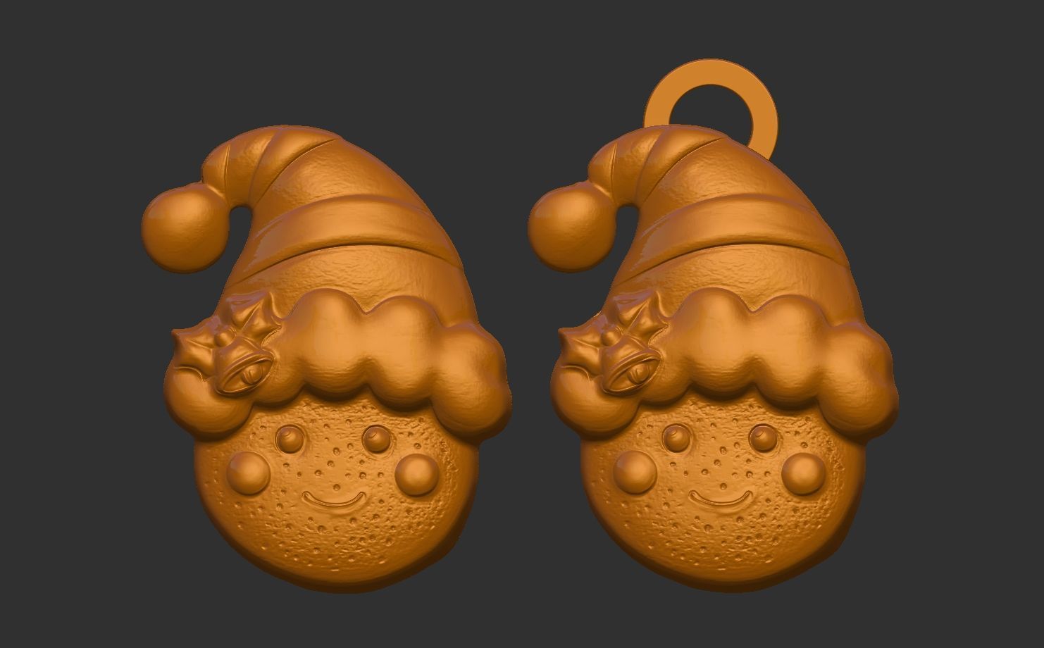 smile cookie decor  3D print model_15