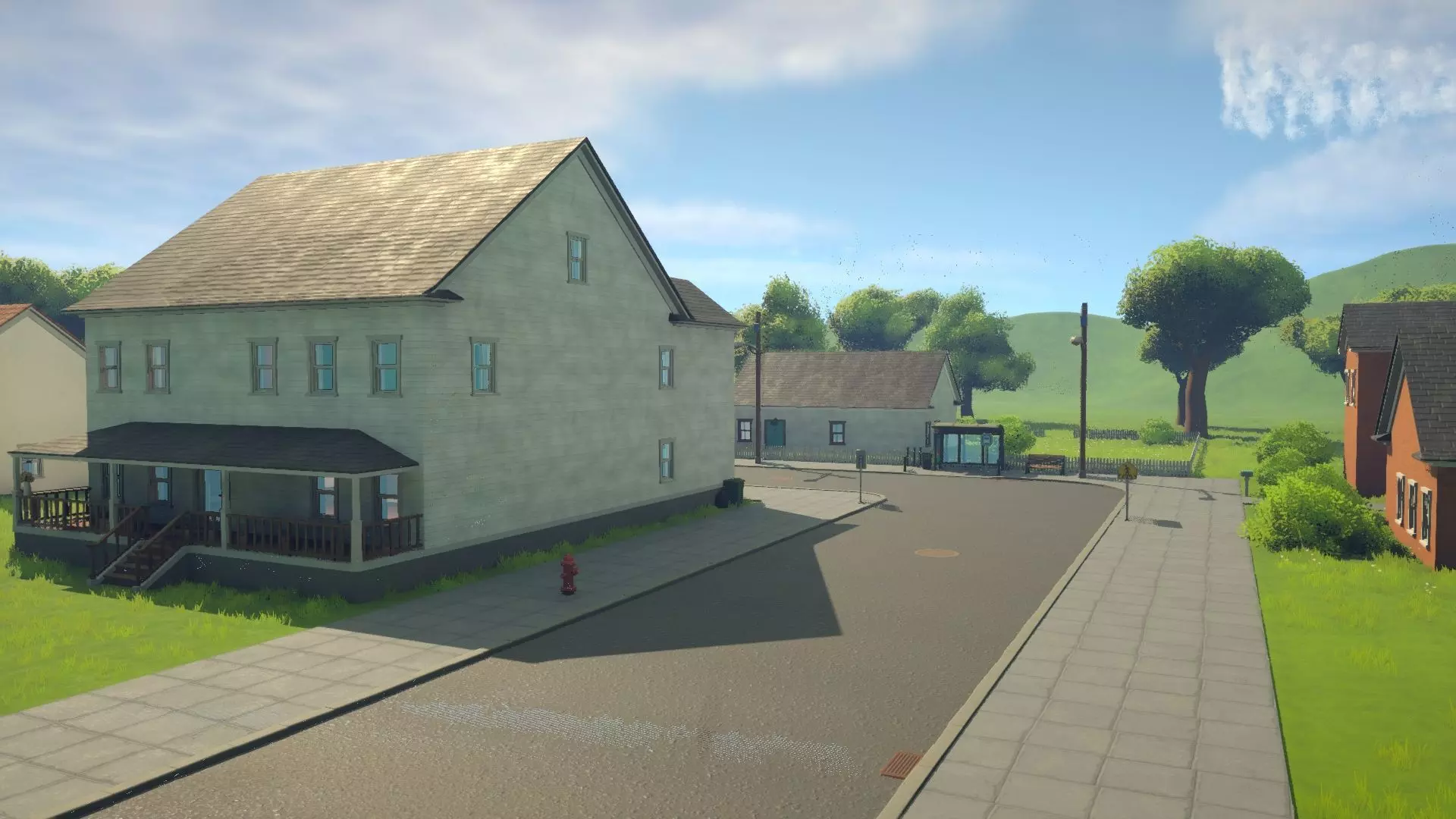 Surburban Modular Stylized Pack Low-poly 3D model_13