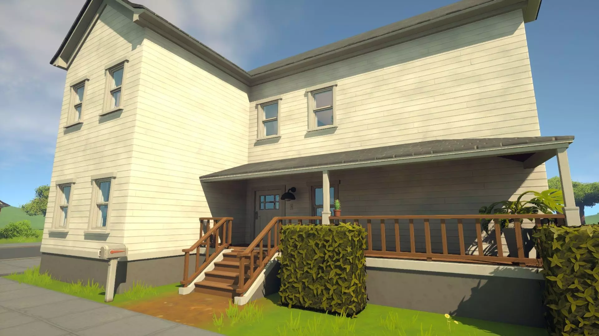 Surburban Modular Stylized Pack Low-poly 3D model_16