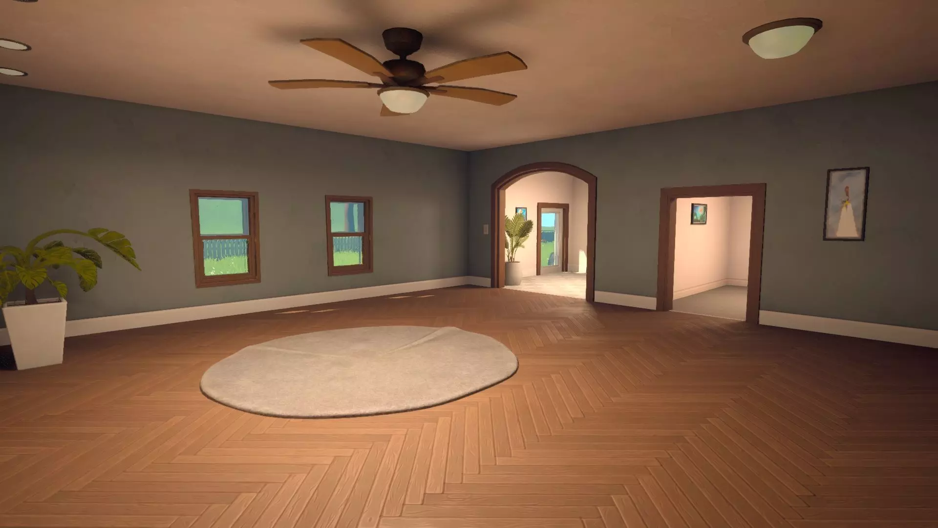 Surburban Modular Stylized Pack Low-poly 3D model_7