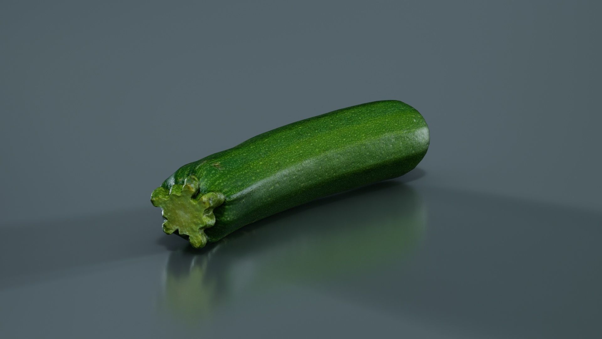 Courgette Low-poly 3D model_4
