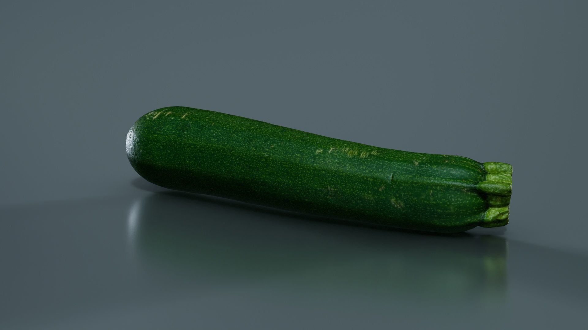 Courgette Low-poly 3D model_3
