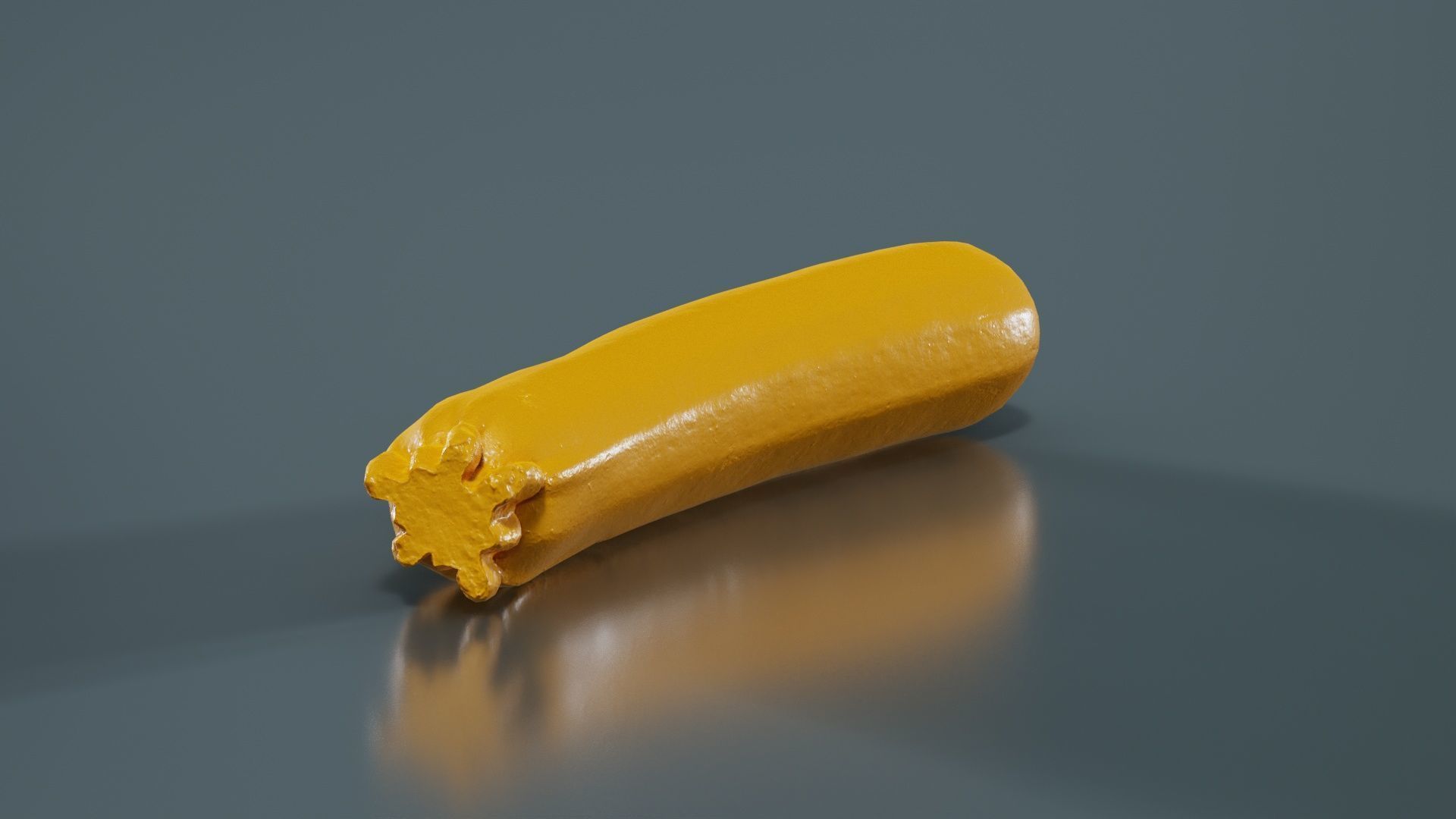 Courgette Low-poly 3D model_12