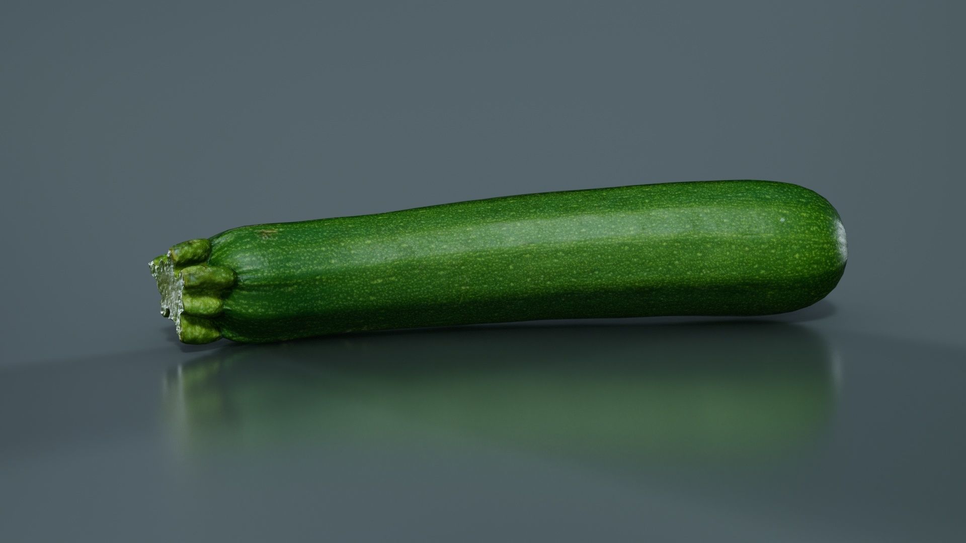 Courgette Low-poly 3D model_6