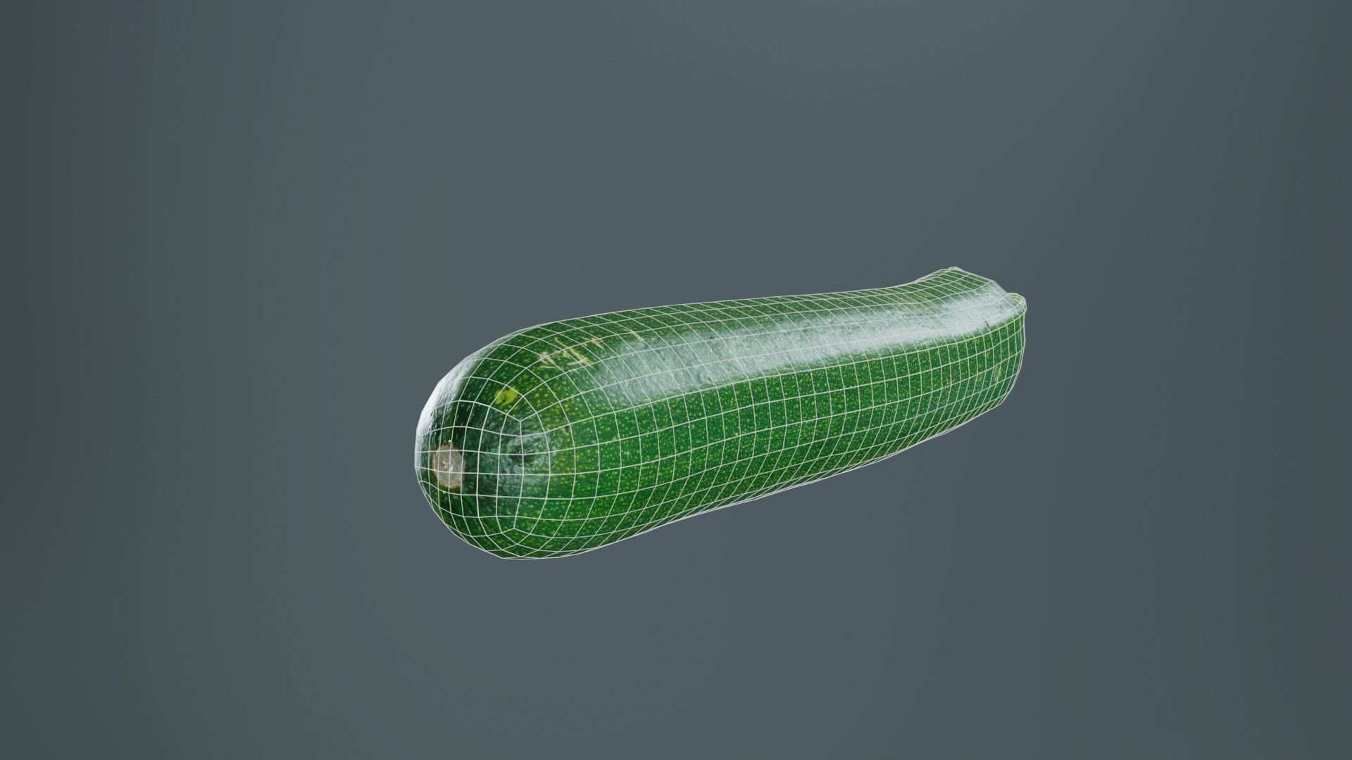 Courgette Low-poly 3D model_10