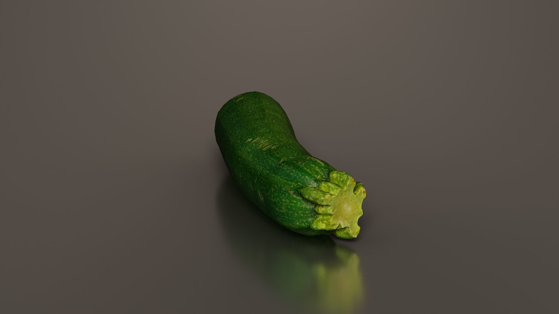 Courgette Low-poly 3D model_1