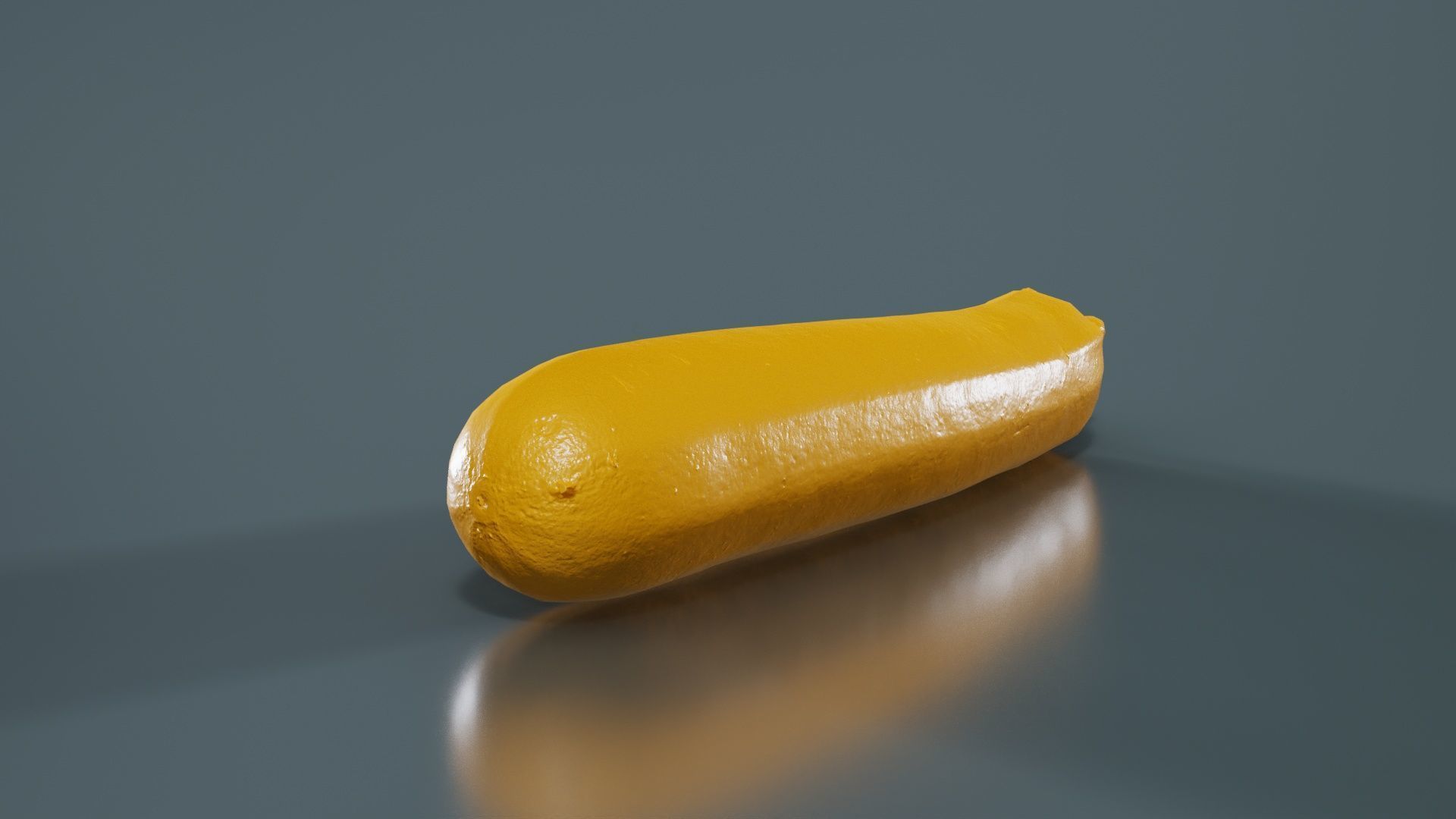 Courgette Low-poly 3D model_13