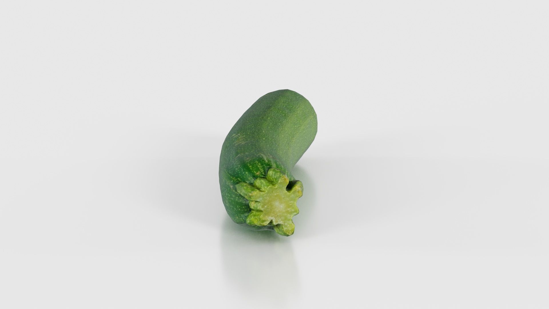 Courgette Low-poly 3D model_16