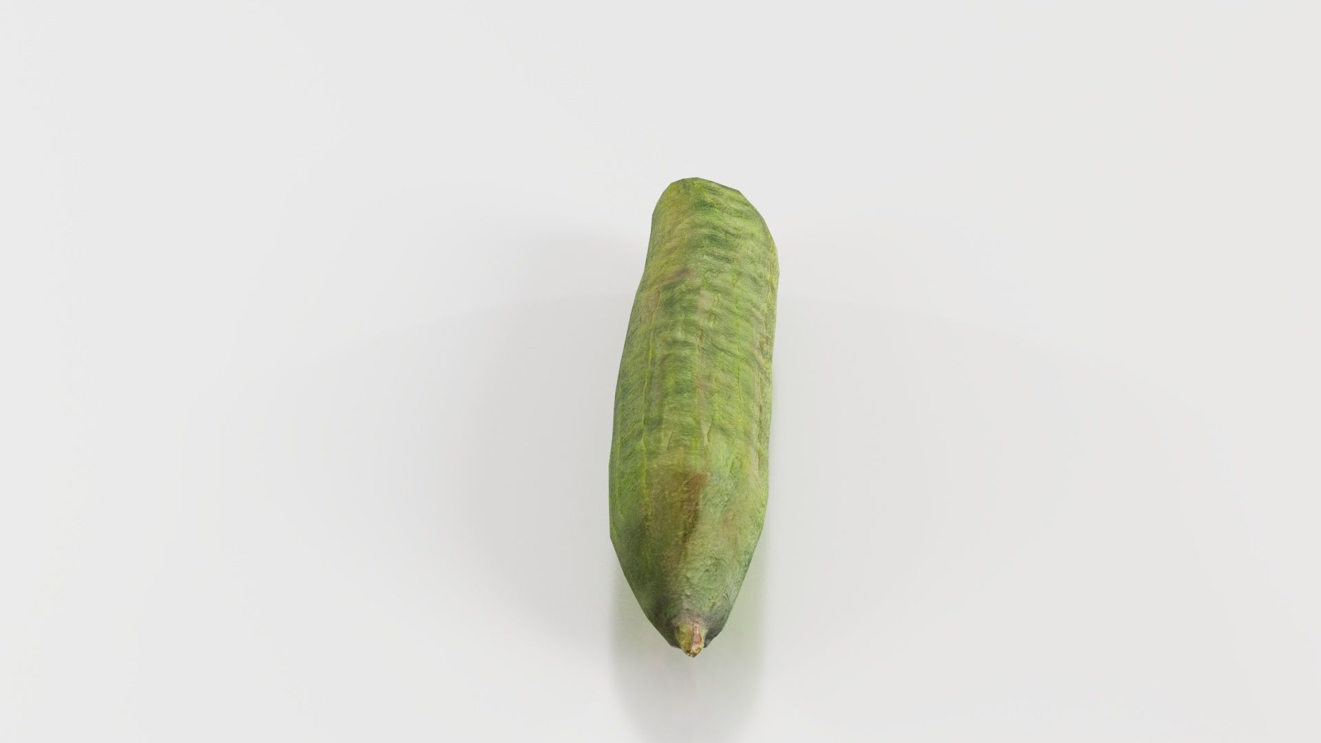 Cucumber Low-poly 3D model_3