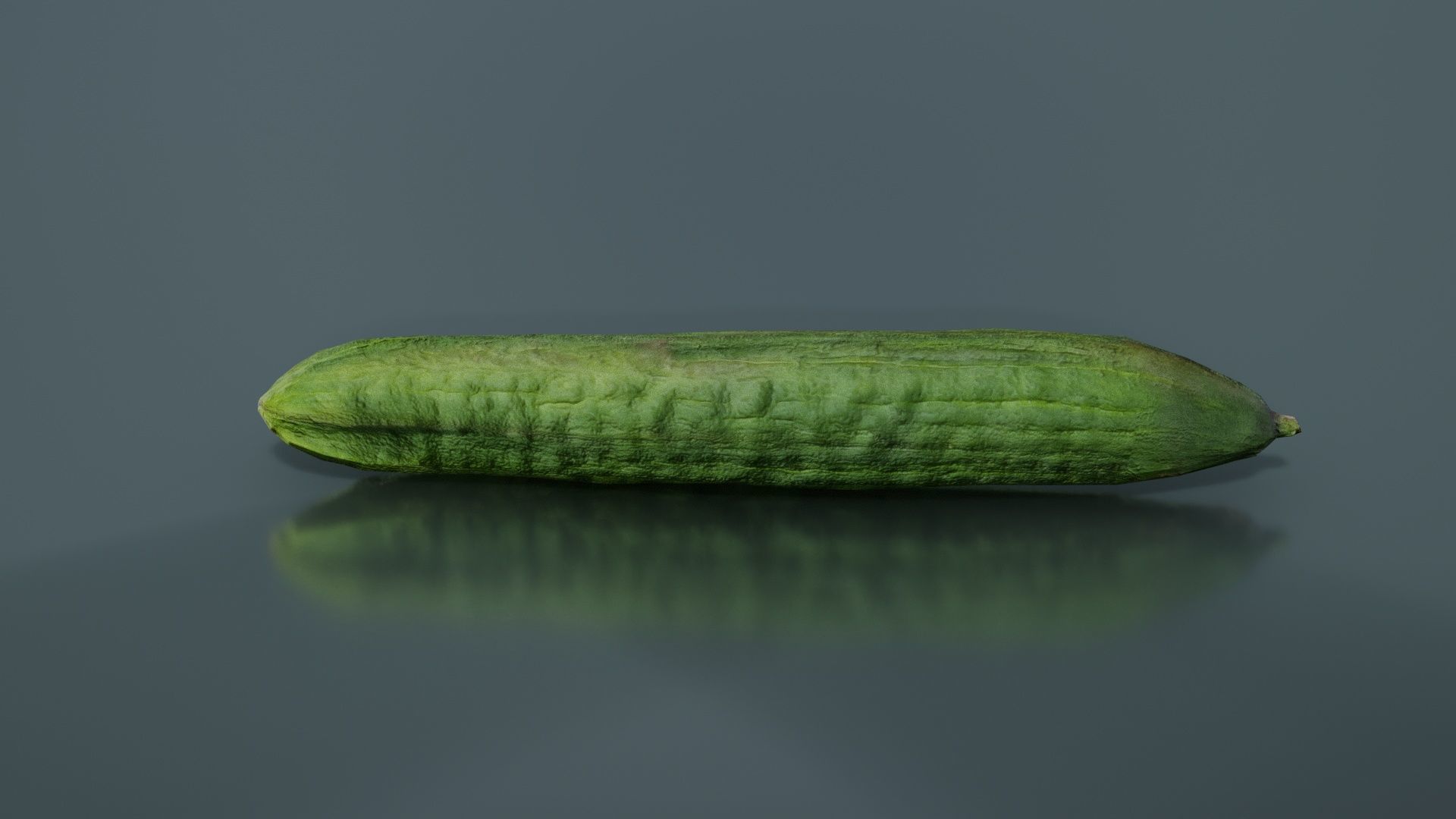 Cucumber Low-poly 3D model_8