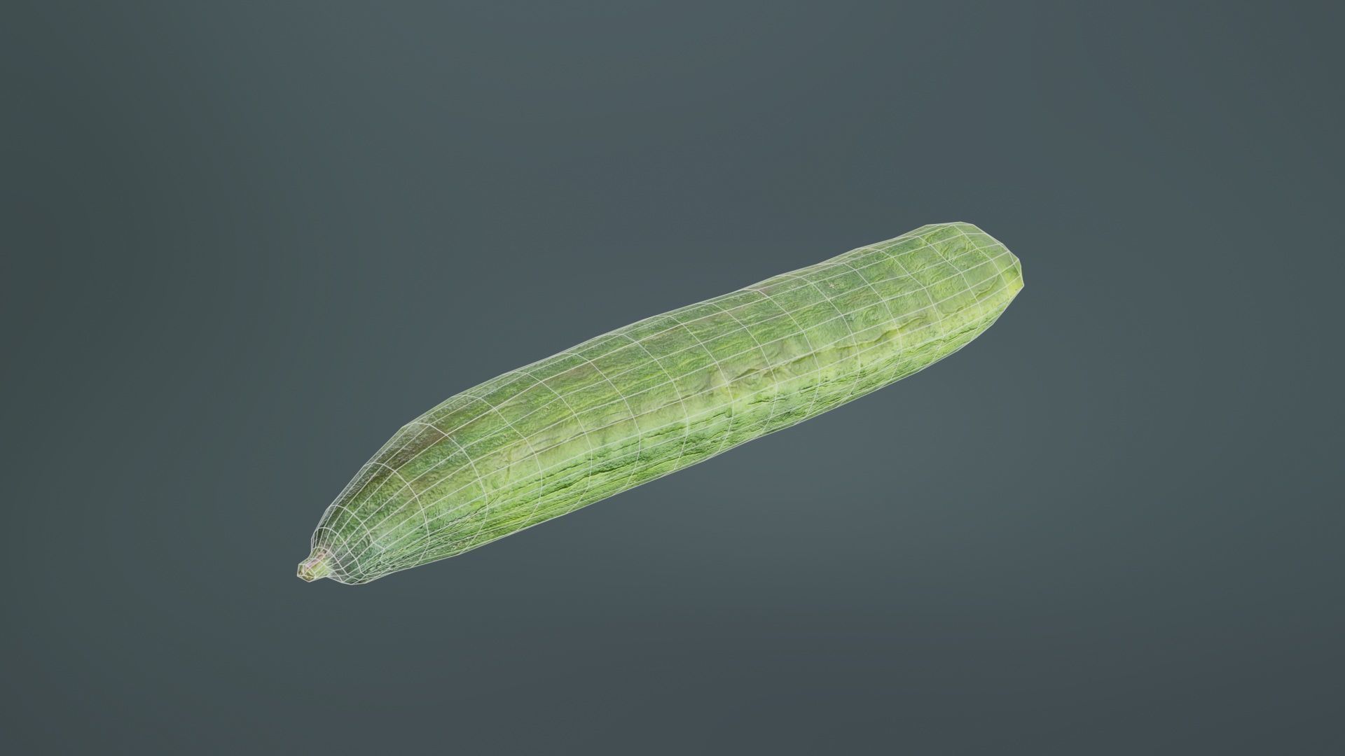 Cucumber Low-poly 3D model_10