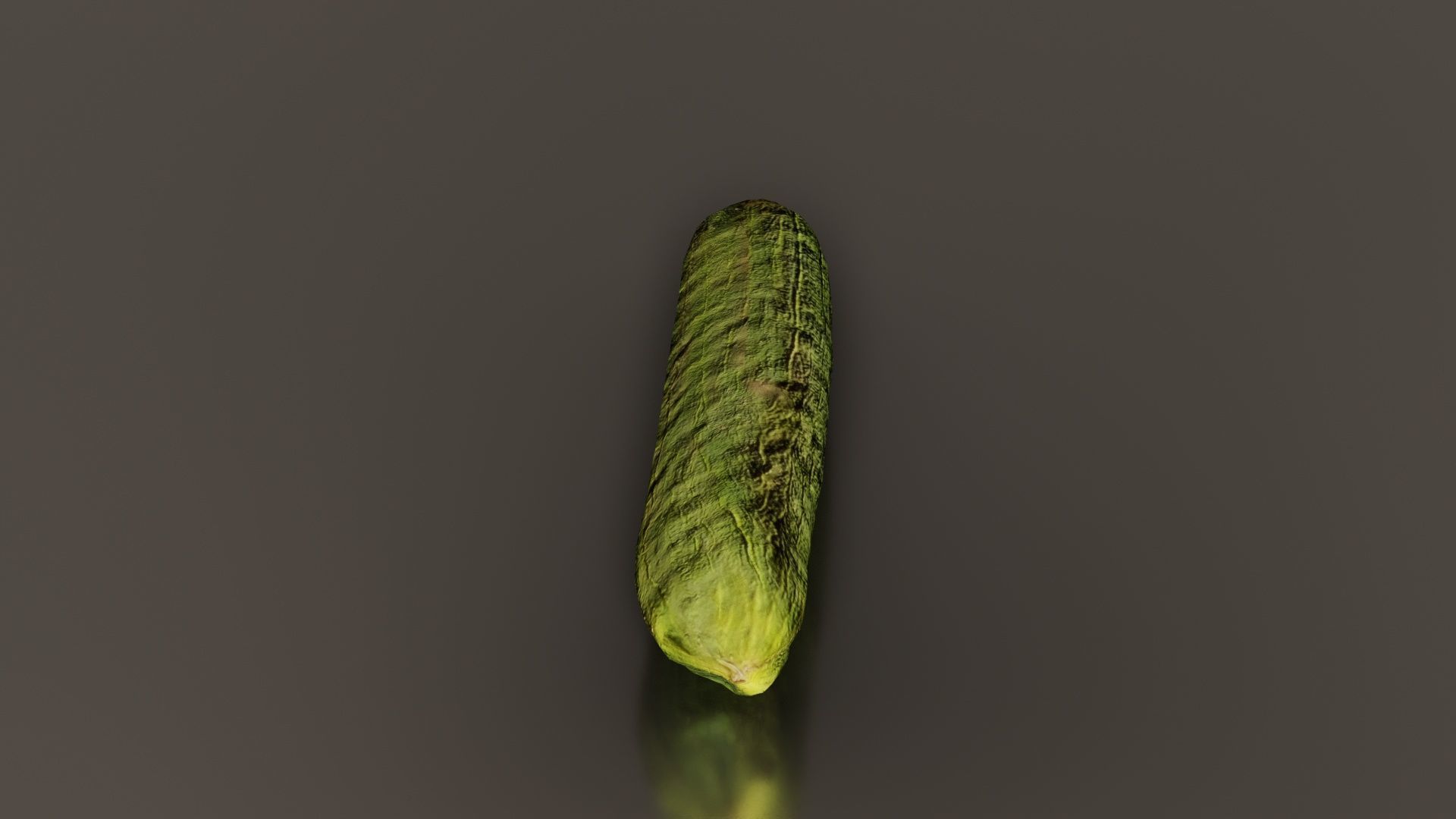 Cucumber Low-poly 3D model_5