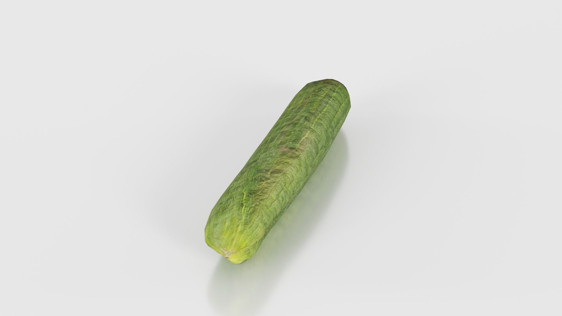 Cucumber Low-poly 3D model_16