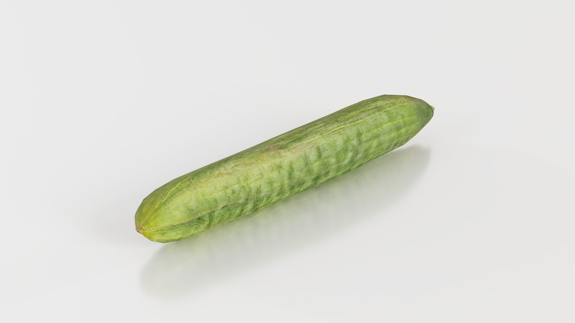 Cucumber Low-poly 3D model_7