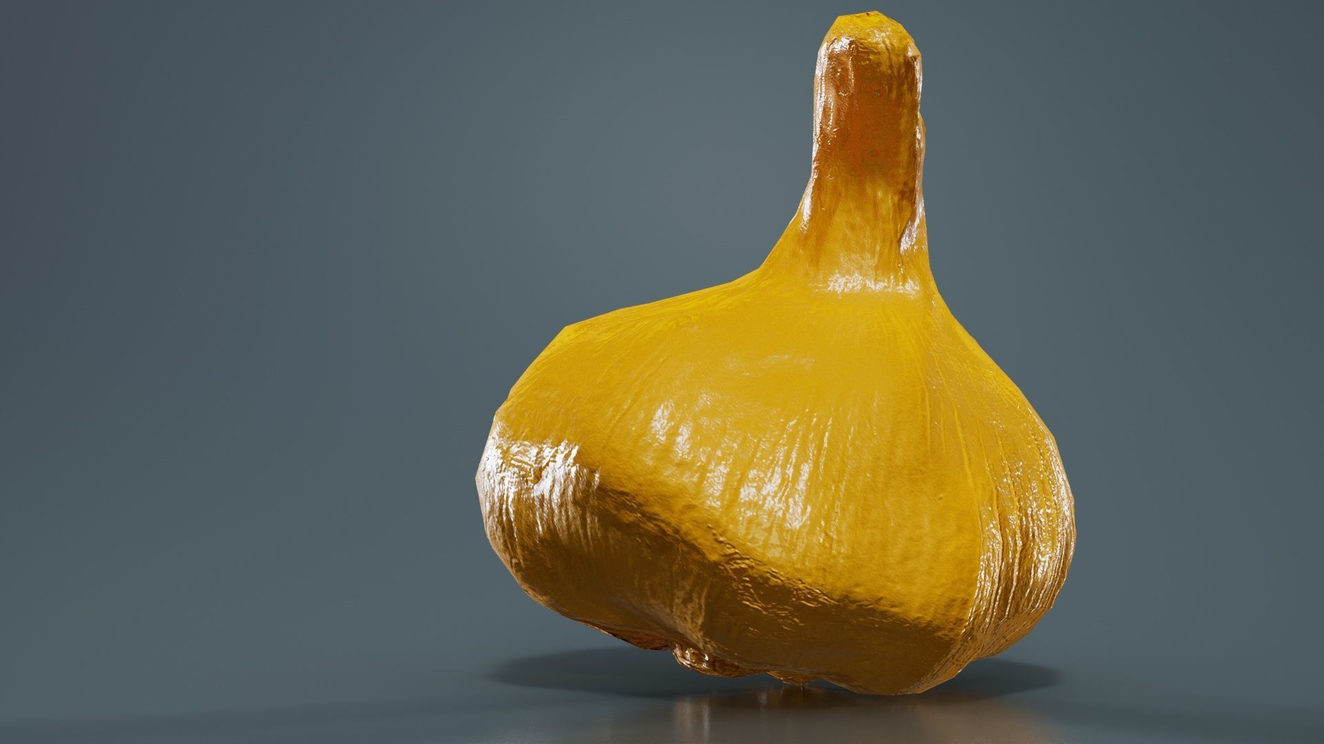 Garlic Low-poly 3D model_13