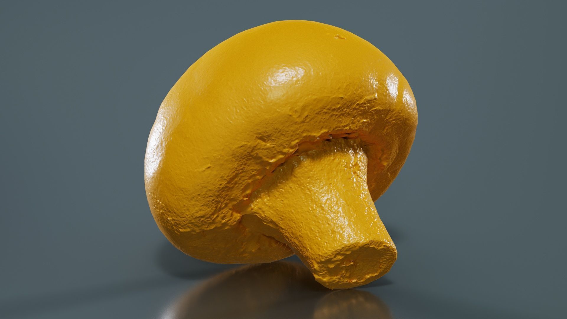 Mushroom Champignon Low-poly 3D model_12