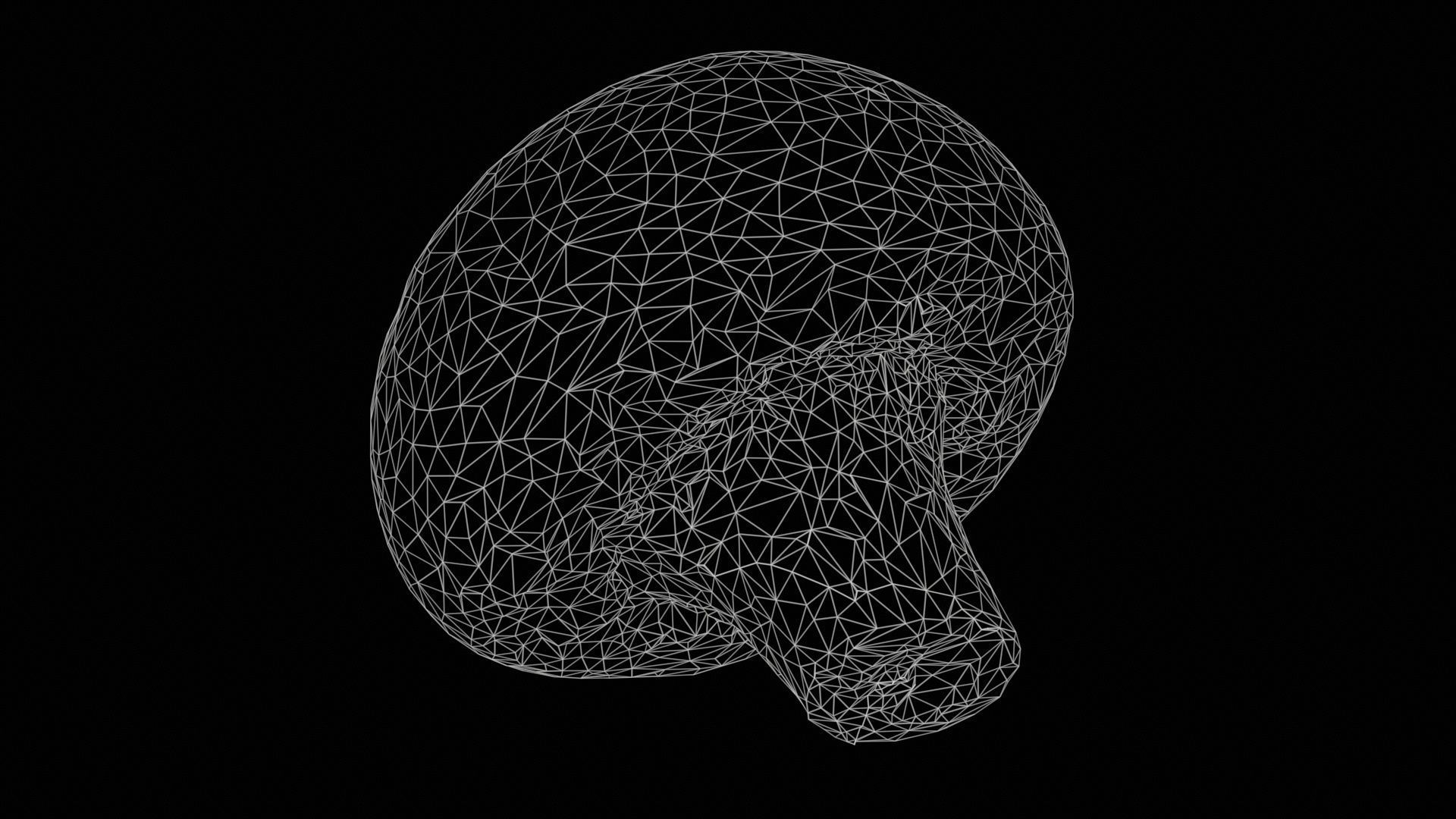 Mushroom Champignon Low-poly 3D model_11