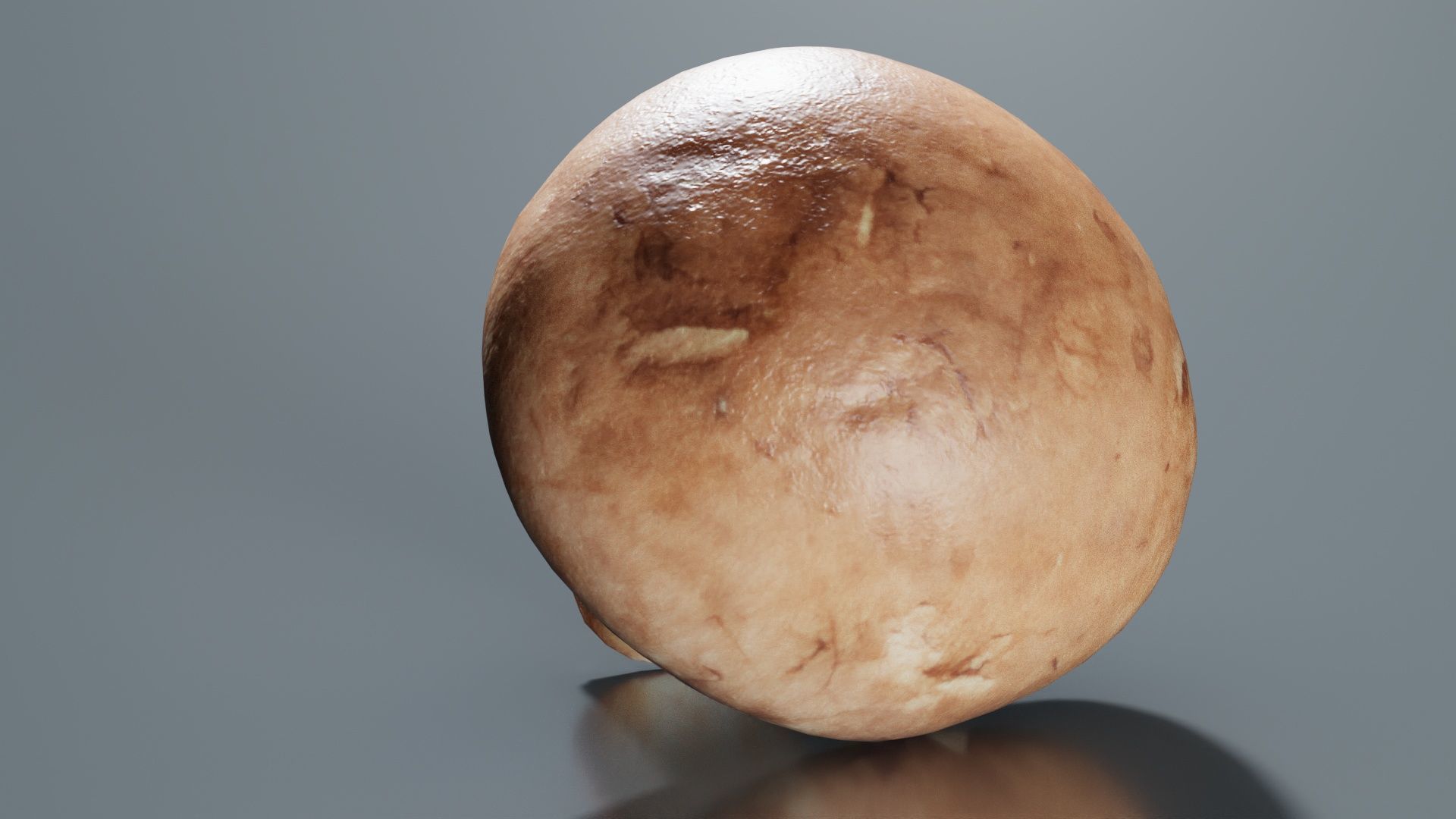 Mushroom Champignon Low-poly 3D model_5