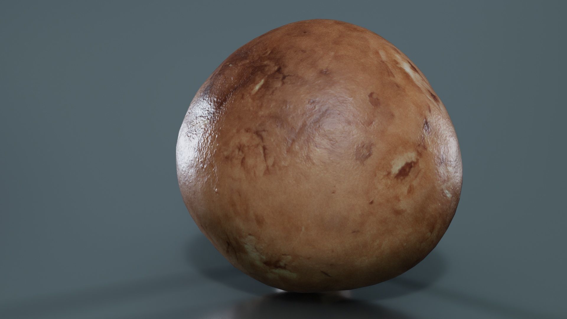 Mushroom Champignon Low-poly 3D model_2