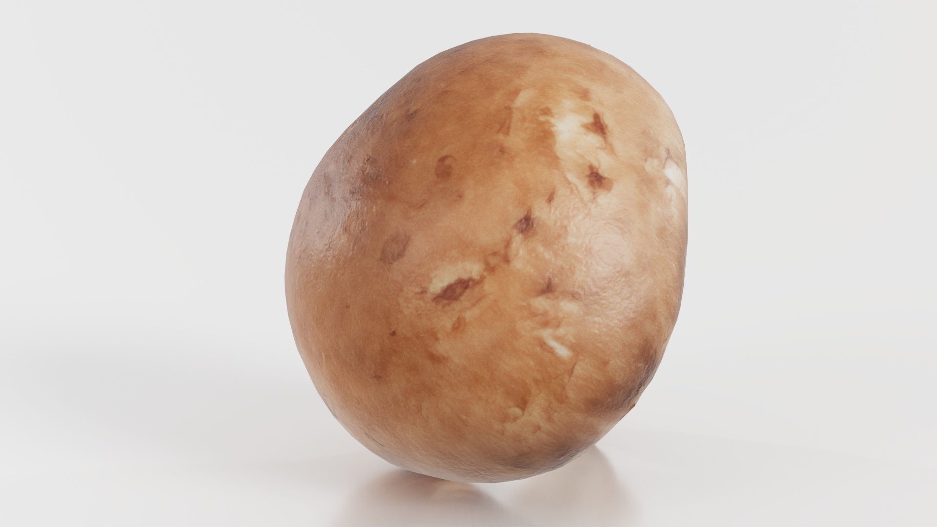 Mushroom Champignon Low-poly 3D model_1