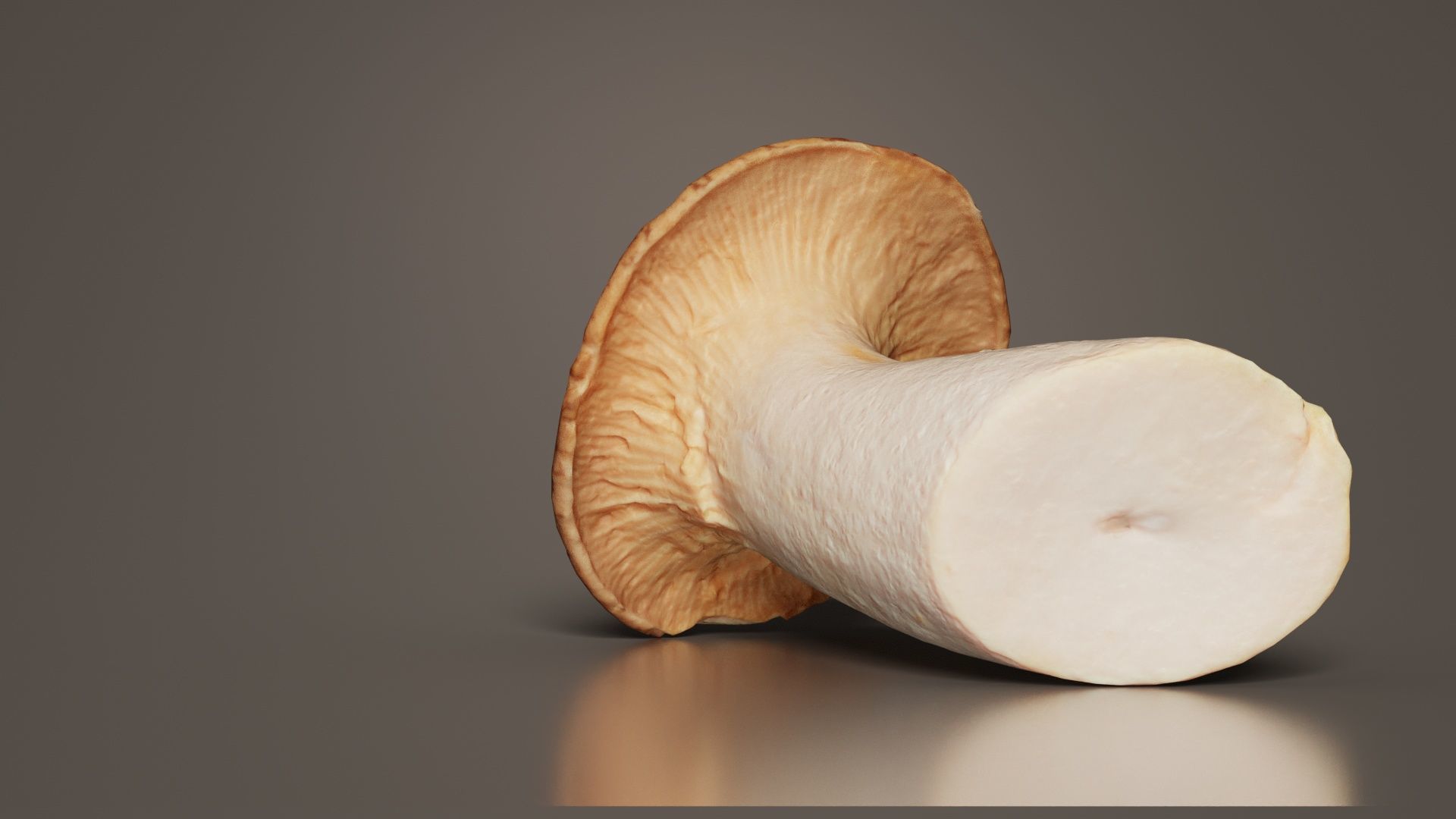 Mushroom Tall 2 Low-poly 3D model_3