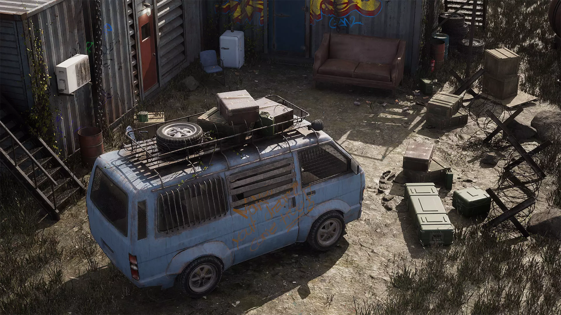 Post-Apocalyptic Camp 3D model_0