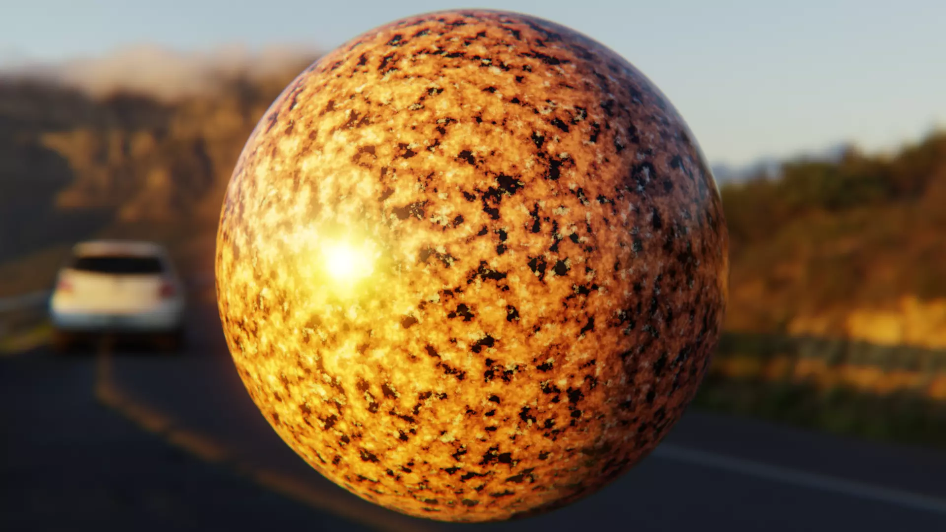 Realistic Orange Granite Texture - Seamless Procedural PBR Texture_0