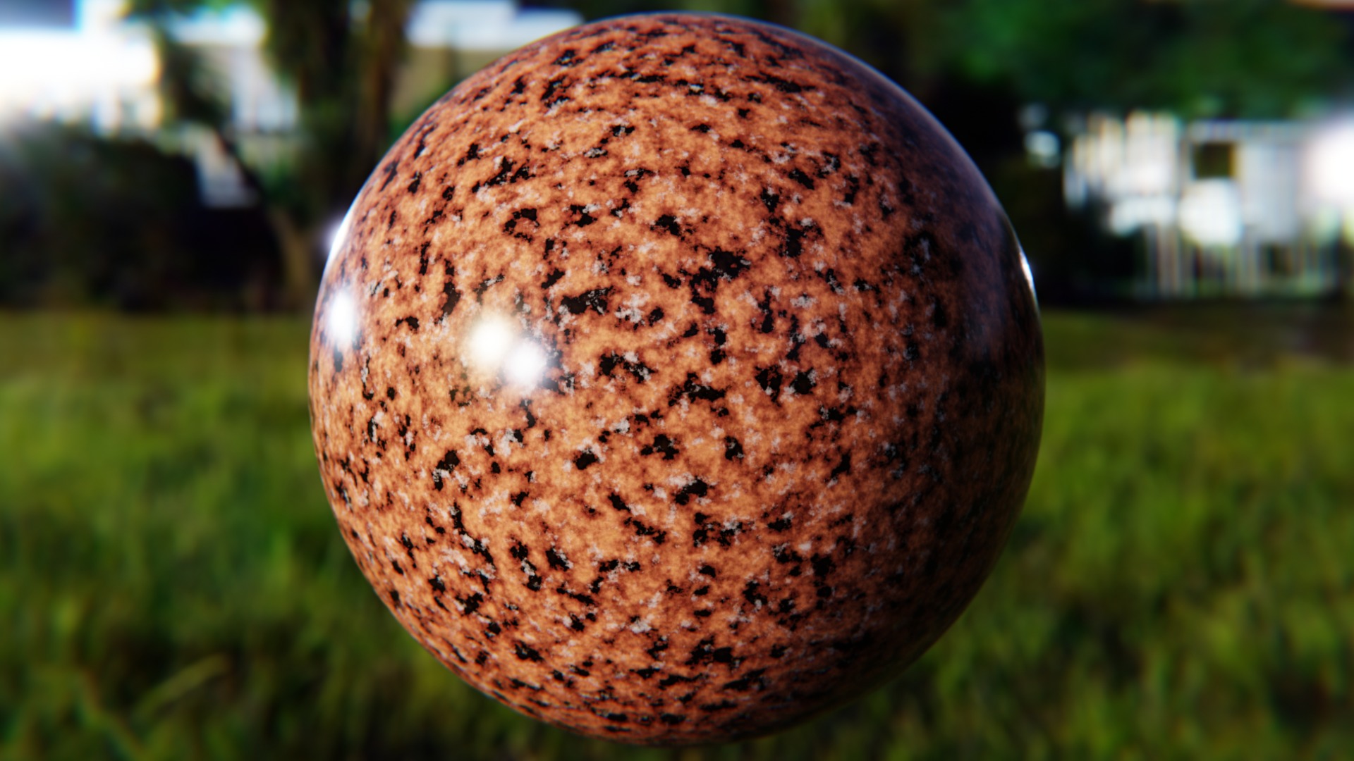 Realistic Orange Granite Texture - Seamless Procedural PBR Texture_4