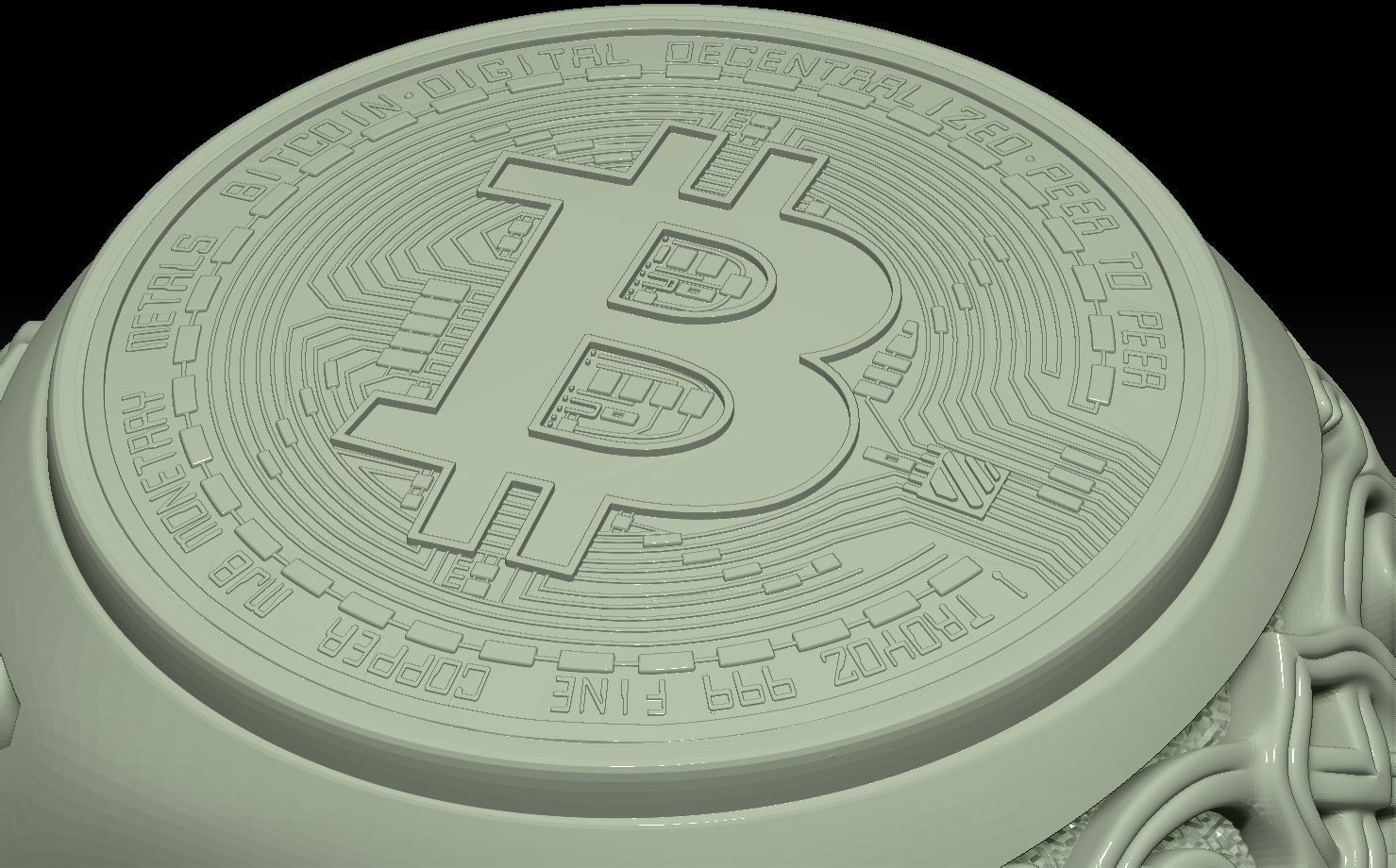 BITCOIN THEMED RING 3D print model_13