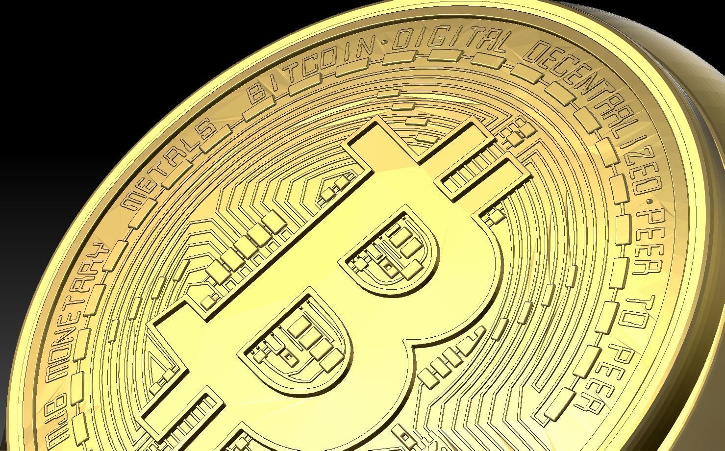 BITCOIN THEMED RING 3D print model_16