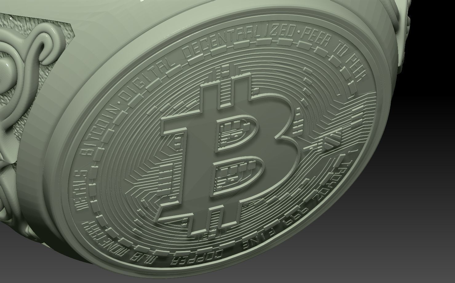BITCOIN THEMED RING 3D print model_10