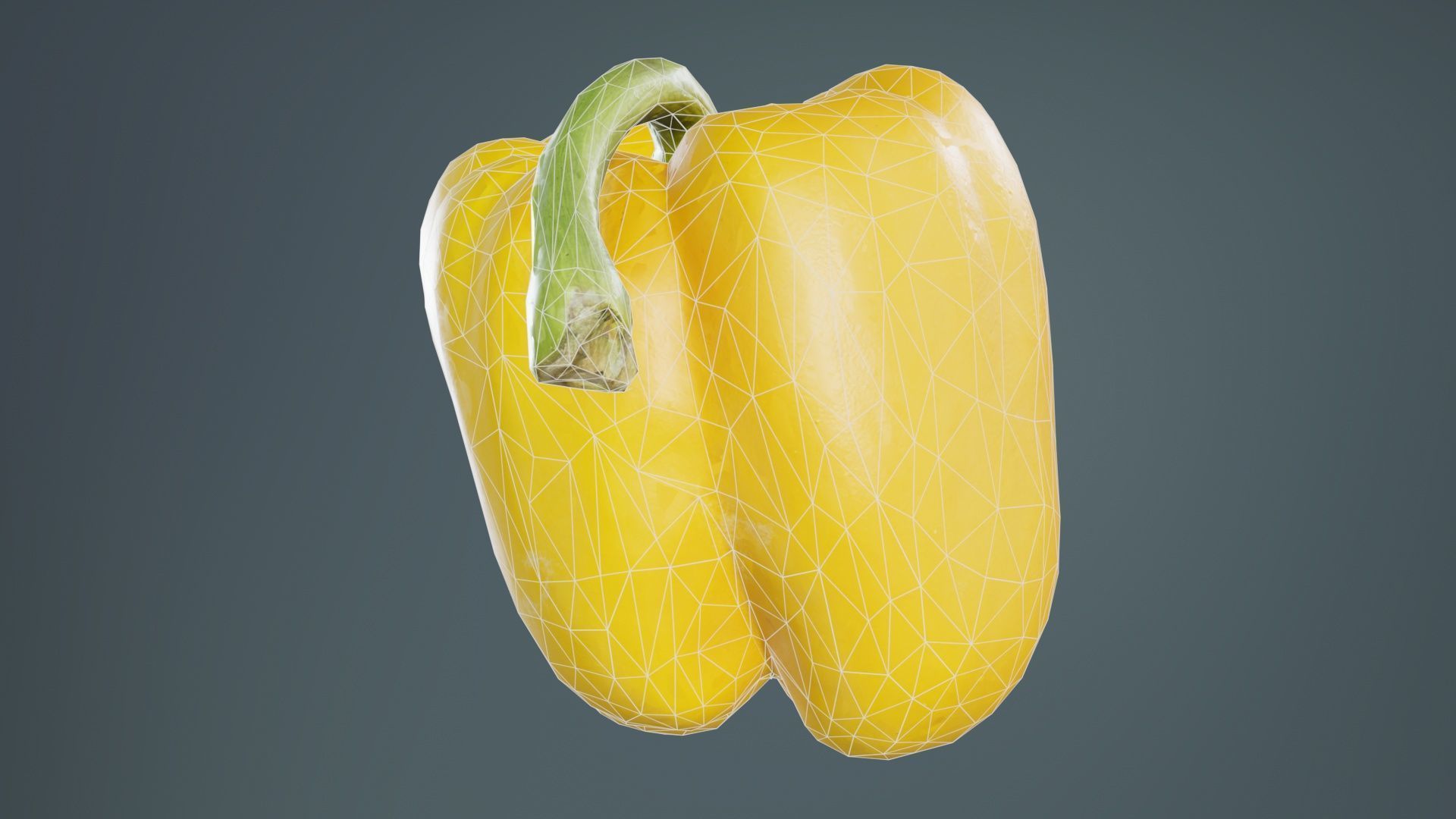 Paprika 2 Low-poly 3D model_9