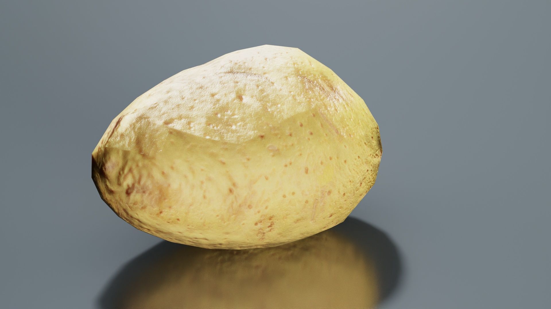 Potato Low-poly 3D model_5
